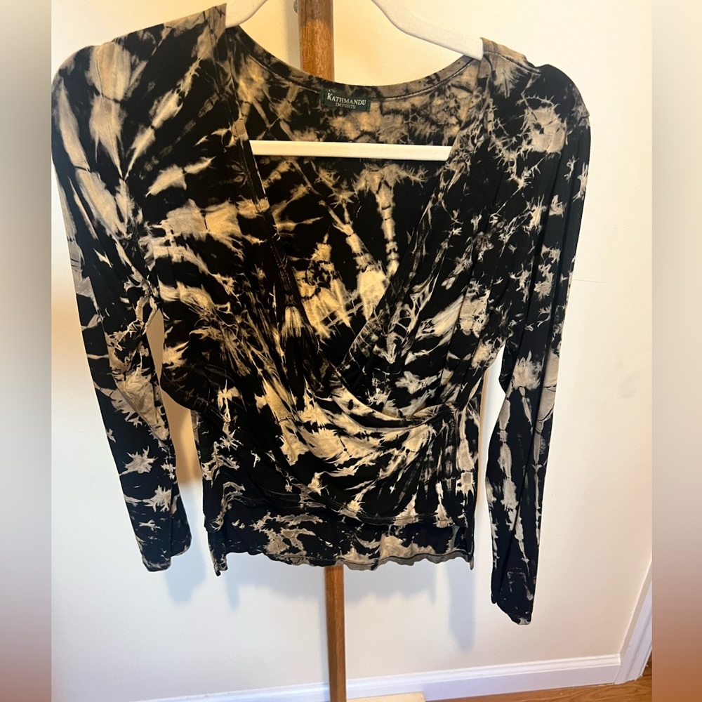 Kathmandu Imports Bohemian Tie-Dyed Yoga Top